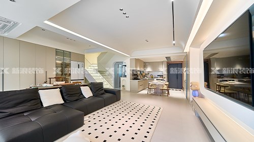 19w搞定125㎡現(xiàn)代奶油復(fù)式，顏值+實(shí)用+省錢|長(zhǎng)沙全屋整裝