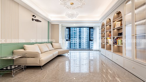 143m²精裝全屋定制，法式奶油溫馨實用|長沙全屋整裝
