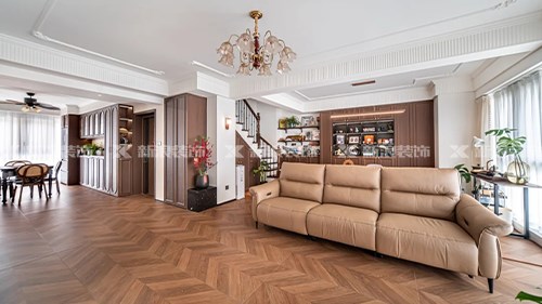 漢唐翰林府145m²復(fù)式，法式中古超會裝|長沙全屋整裝